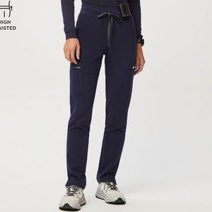Figs Yola Scrub Pants Navy TALL HIGH WAISTED